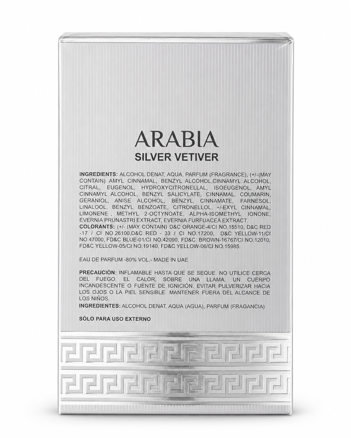 Arabia Silver Vetiver by Le Chameau Eau de Parfum