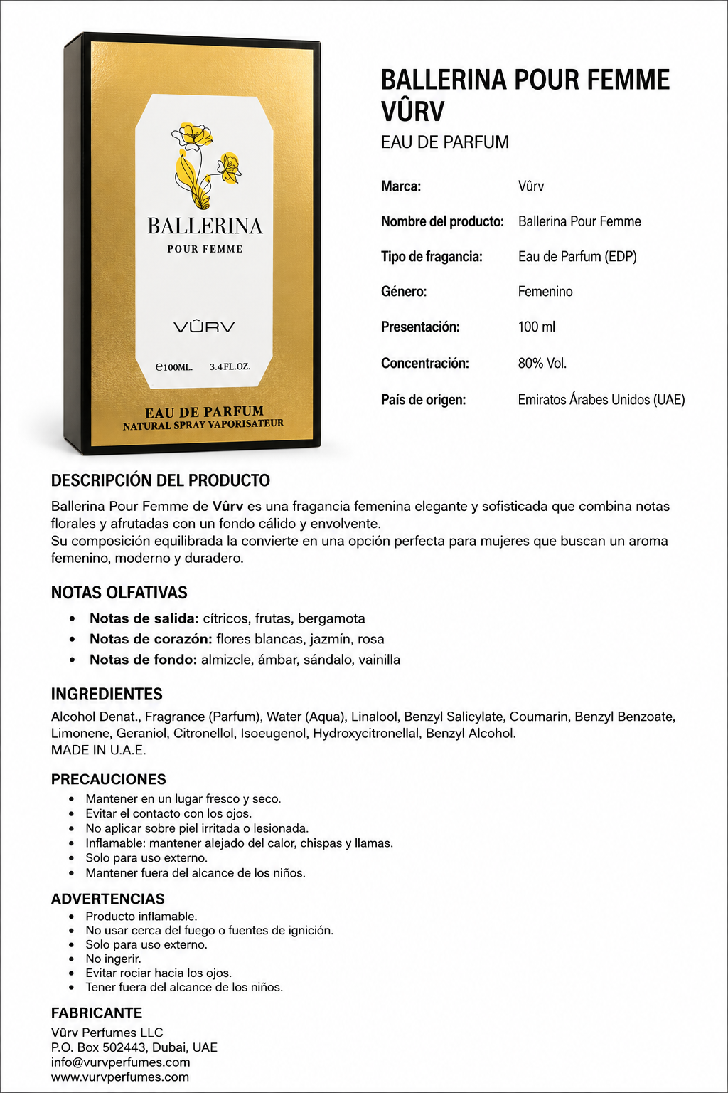 Ballerina Pour Femme